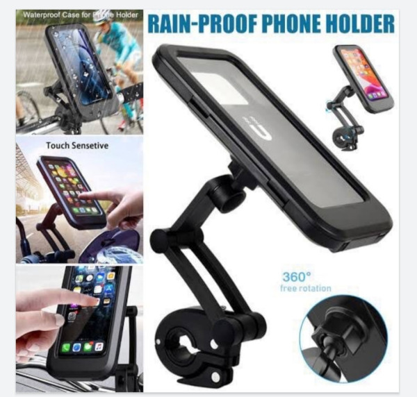 Waterproof Bicycle Phone Holder Bike Motorcycle Handlebar Mobile Phone Stand H601 Mount